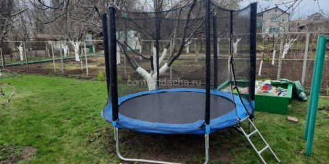 Как да изберем батут за даване с решетка - за деца и възрастни